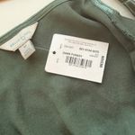 Belle Sky  Green Satin Cold Shoulder Top Sz Med Cuff Sleeves Whimsigoth Witchcore Photo 7