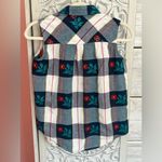 Cabin creek Vintage  plaid and floral grannycore button down collared tank S pet Photo 5