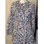 ZARA  Medium Floral Boho Textured Dress w. key hole and cut outs on neckline Photo 0