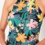 Old Navy NWT  One Piece Swimsuit Size M Tropical Flowers Pattern Photo 0