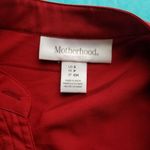Motherhood Maternity Red Button-Down Tunic Dress S Photo 2