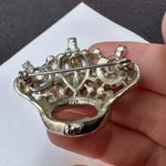 Vintage Signed Coro Rhinestone Royal Crown Brooch Pin Photo 8