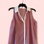 YA Los Angeles  Red Sleeveless Relaxed Blouse Photo 1