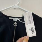 Stella McCartney Stella‎ McCartney NWT Black Arlesa Quarter Zip Blouse Size 40 Photo 3