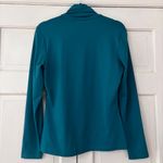 JudyP Jackie Turtleneck Teal Blue‎ Emerald Long Sleeve Top Blouse Size Medium Green Photo 5