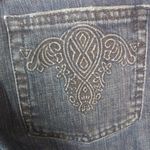 Tahari  6 32x26 Mystical Rainbow Dark Wash Crop Painted Pocket Jeans Photo 6