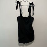 Anthropologie  Hutch NWT Black Corset‎ Tie Strap Romper Playsuit Size 6 Photo 2