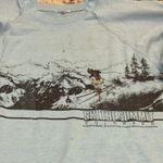 SKI THE SUMMIT COLORADO Vintage 80s Lightweight Sweatshirt, Size Medium P2P 21” Blue Photo 6