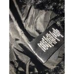 Jessica Howard Women's Juniors Black Evening Cover Wrap Cropped Faux Fur Size M Photo 3