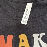 Bella Canvas Bella + Canvas Etsy Make Heaven Crowded Charcoal Grey Graphic Christian Tee Photo 2