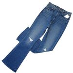 NWT Mother Tippy Top Cruiser Sneak in Globe Trotter High Rise Flare Jeans 26 Photo 0
