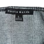 Haute Monde Bustier Top Black White Plaid Pattern Cropped Strappy Retro 90’s Photo 4
