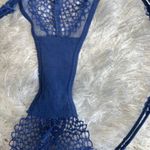 Victoria's Secret  Blue Lace String Bikini Sz XS Photo 3