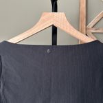 CALIA Women's Rib Boat Neck Long Sleeve Shirt Black Medium Photo 5