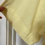 Stars Above  lemon Yellow Button Down Shirt linen Photo 5