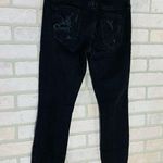 Current/Elliott  Black Shredded The Stiletto Jeans Photo 6