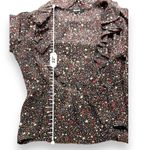 Madewell  Silk Ruffle-Hem Wrap Long‎ Sleeve Top in Starry Night Size M Photo 11