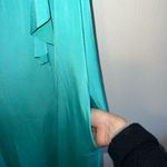 Entro Teal Mini Dress with Flutter Sleeve Accent and Pockets Size Large Photo 4