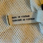 We The Free Free People XS Yellow Stripe Mesh Lace Front Raw Hem Tank Top Y2K Photo 5