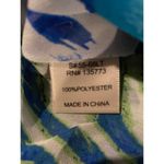 Olivaceous NWOT  Cami Tank Top MEDIUM Abstract Blue Green V-Neck Halter Casual Photo 5