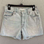 MOTHER‎ The Proper Denim Hella Hot Shorts Size 26 Blue Photo 0