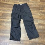 AGOLDE Ginerva Cargo Pant Parachute Wide Leg Adjustable Womens XS Black Baggy Photo 1