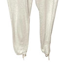Pam & Gela Pam & Gela Lace-up Jogger Sweatpants Oatmeal Cream Gray Size Small Photo 4