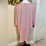 Draper James  Mariner Nautical Stripe V-Neck T-Shirt Dress - Size 1X💛 Photo 5