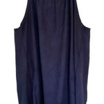 Forever 21 Moon Kiss  Blue Suede Swing Dress Tank Top Size Small Boho Style Photo 0