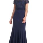 JS Collections  Navy Lace Maxi Dress Photo 0