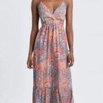 Molly Bracken Printed Long Dress in Pink Isabelle Size XS Photo 0