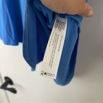 Eileen Fisher  Asymmetrical Hem Scoop Neck Long Sleeve Blue‎ Top Women’s Size XL Photo 5