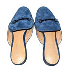 Franco Sarto  Dolly Blue Suede Leather Slide Mule Shoe Women's‎ 6.5M Photo 4