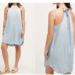 Cloth & Stone Blue Chambray Sleeveless Tie-Back Mini Dress Photo 1