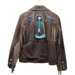 Leather jacket. Size XL. Brown Photo 3