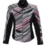 Women's SHIFT Envy Armour Motorcycle Biker Motocross Jacket Stripes Size XS EUC Black Photo 0