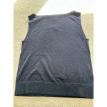 Madewell  Merino Wool-Silk Blend Boat-Neck Sleeveless Knit Sweater Top Black Sz M Photo 10