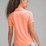 Lululemon Coral quick dry short sleeve polo shirt Photo 1