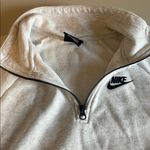 Nike Essential Fleece Quarter Zip Heathered Light Gray Size XS Photo 4