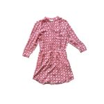 Boden Dress Womens 6R Pink Red 100% Silk Shirt Daisy Floral Long Sleeve Retro Size 6 Photo 1