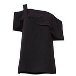 Tibi Black Draped Top Off The Shoulder Open Shoulder Women’s XS Photo 1