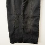 Free People  | Maddie Denim Midi Skirt Front Slit Black Jean Pencil | 28, 6 Photo 3