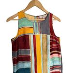 Loft Ann Taylor  Womens S Petite Striped Career Tank Shift Dress Sleeveless Multi Photo 2