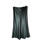 Rails Skirt Women Medium Green Dark Forest Anya Satin Midi Slip Holiday Party Photo 4