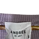 Andree by Unit Andrée by Unit Colorblock Top Womens L Purple V-Neck Waffle Knit Patchwork Boho Photo 6