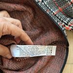 ZARA NWT  Bodycon Houndstooth Plaid Knit Dress Boat Halter Neck Black/Orange Sz L Photo 14