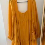 BCBG Long Sleeve Dress Yellow Size XL Photo 1