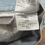 Levi's Levi’s 501 Light Wash Denim Shorts Size 26 Button Fly Distressed Cutout Photo 3