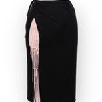 Alexander Wang new T by  ᯾ Draped Satin Skirt ᯾ Stripe Lining ᯾ Wrap Silhouette Photo 4