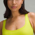 Lululemon WunderMost Nulu Square-Neck Sleeveless Bodysuit Lichen Lime Sz XS (4) Photo 2